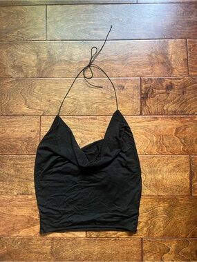JOAH BROWN Cowl Neck Halter Top
